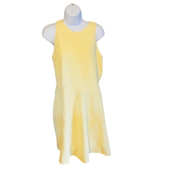 Cato butter yellow Easter Spring dress size M - Picture 1 of 8